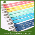 Printed neck lanyard polyester material with cell phone loop